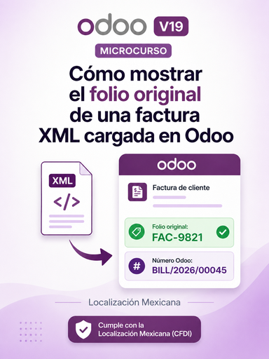 Como mostrar el folio original de una factura cargada desde XML
